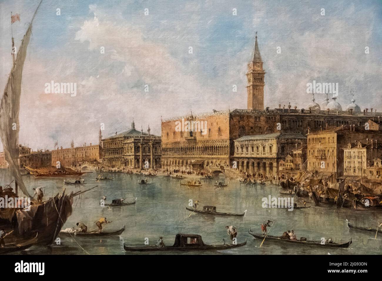 Le palais des doges et le molo du bassin de Banque de photographies et
