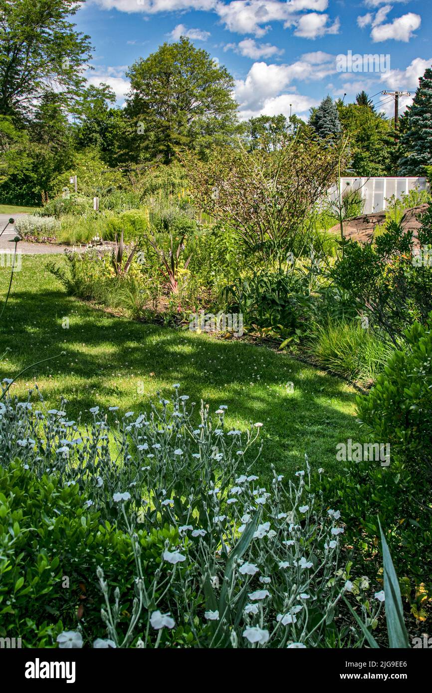 Berkshire Botanical Garden, Stockbridge Massachusetts, un jardin agricole éducatif pour les enfants et les adultes. ÉTATS-UNIS Banque D'Images