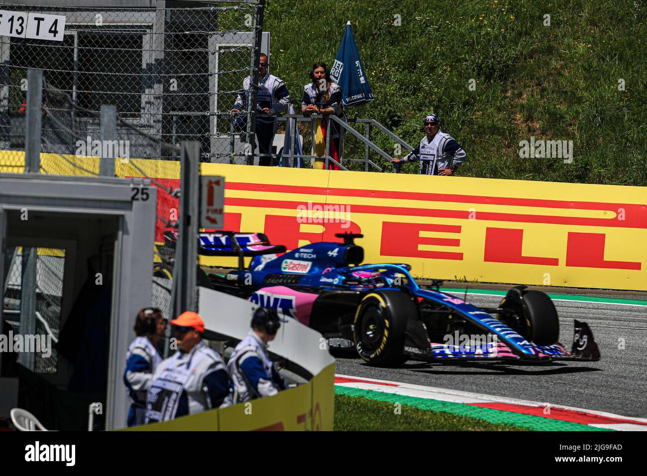 Spielberg, Autriche. 08th juillet 2022. Marschalls lors du Grand Prix autrichien 2022 - qualification, Championnat de Formule 1 à Spielberg, Autriche, 08 juillet 2022 crédit: Agence de photo indépendante/Alamy Live News Banque D'Images