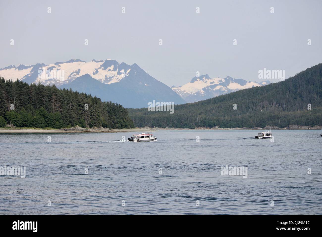 Bateaux de pêche à Juneau, Alaska, États-Unis Banque D'Images