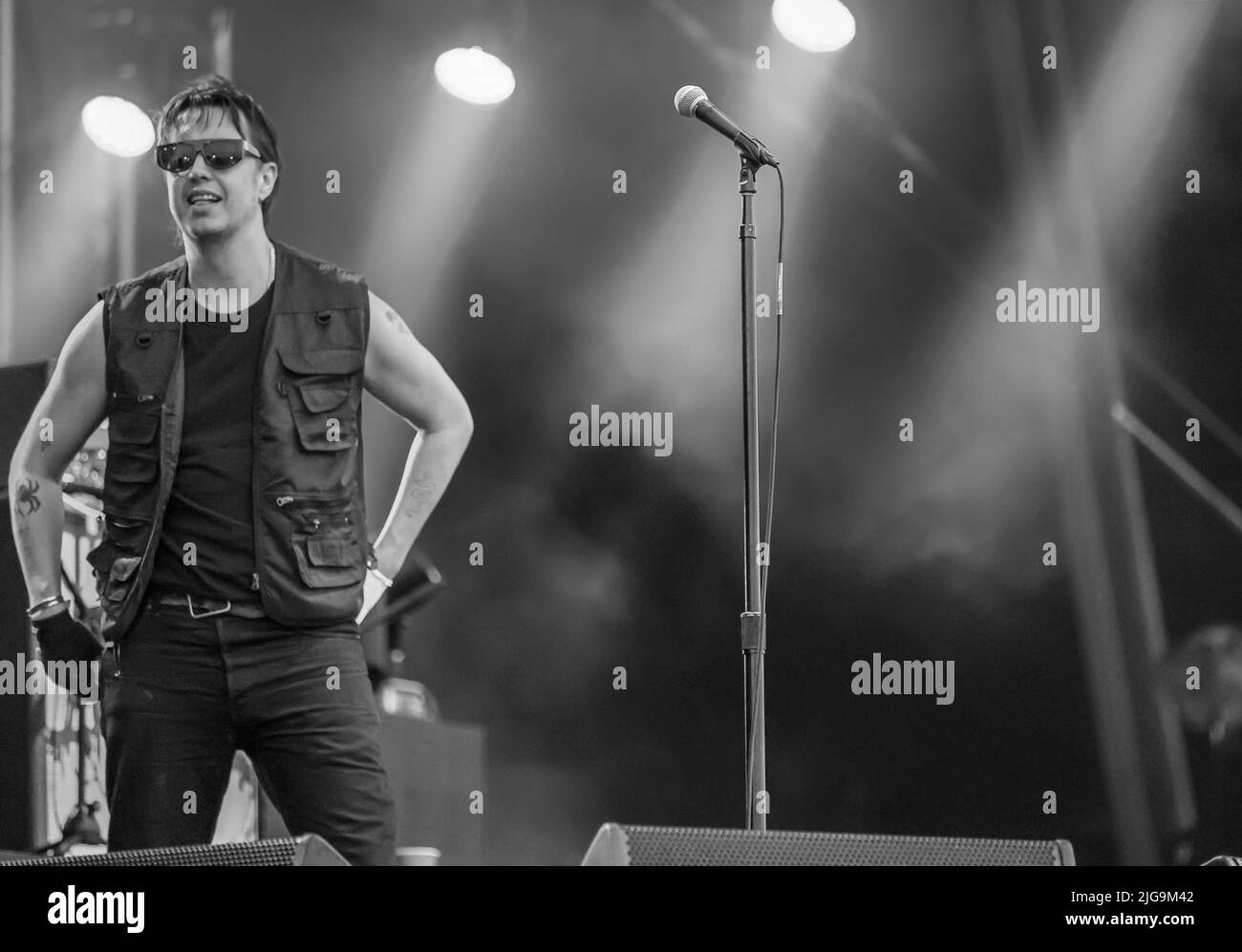 Lytham-St-Annes, Lancashire, Royaume-Uni. 8th juillet 2022. Les coups chantant en direct au Festival de Lytham 8July 2022 crédit: Sharon Dobson/Alay Live News Banque D'Images