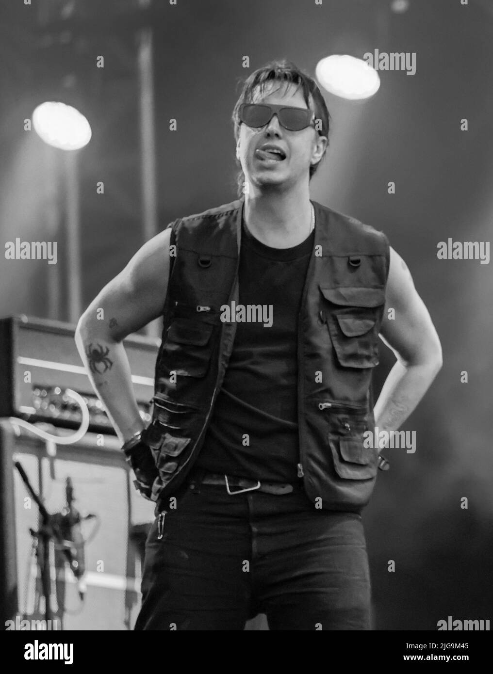 Lytham-St-Annes, Lancashire, Royaume-Uni. 8th juillet 2022. Les coups chantant en direct au Festival de Lytham 8July 2022 crédit: Sharon Dobson/Alay Live News Banque D'Images