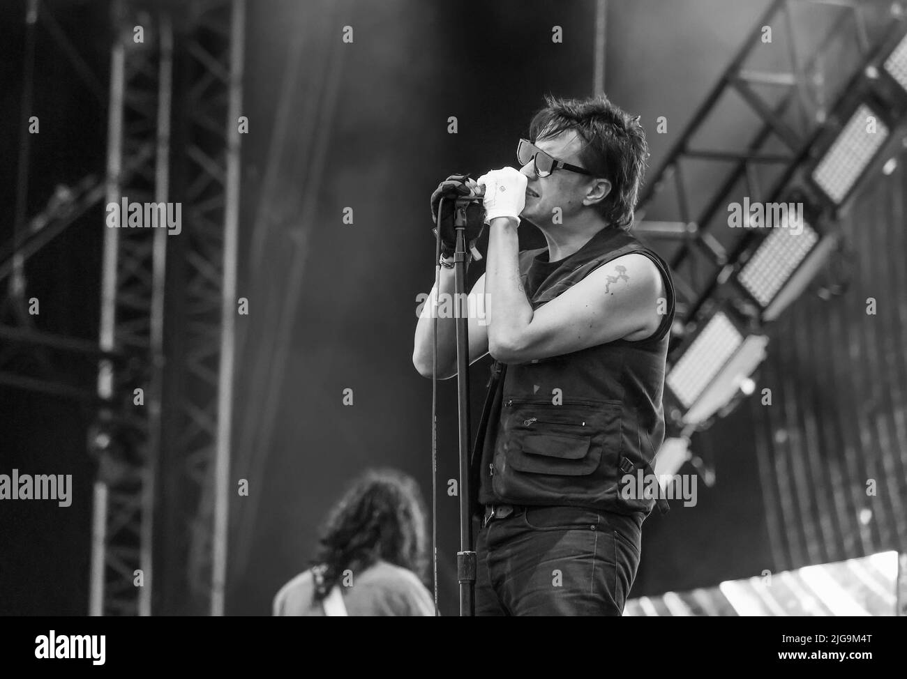 Lytham-St-Annes, Lancashire, Royaume-Uni. 8th juillet 2022. Les coups chantant en direct au Festival de Lytham 8July 2022 crédit: Sharon Dobson/Alay Live News Banque D'Images