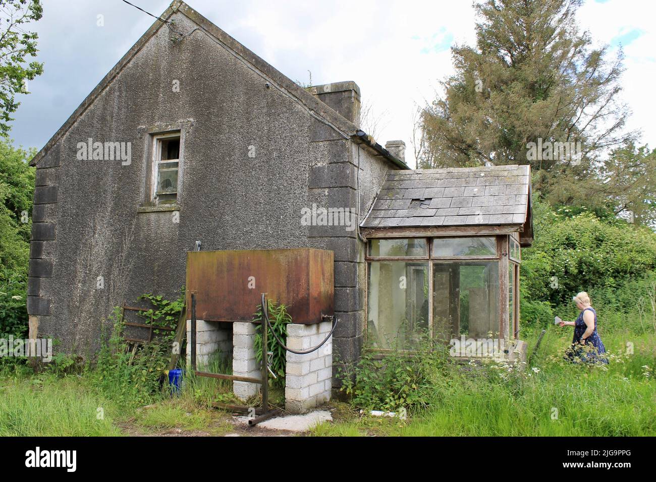 Chalet abandonné dans le comté de Cork, Irlande Banque D'Images
