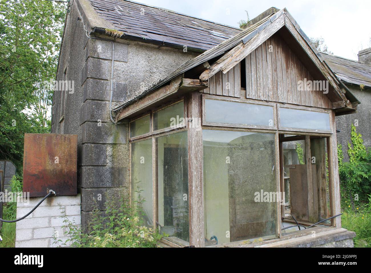 Chalet abandonné dans le comté de Cork, Irlande Banque D'Images