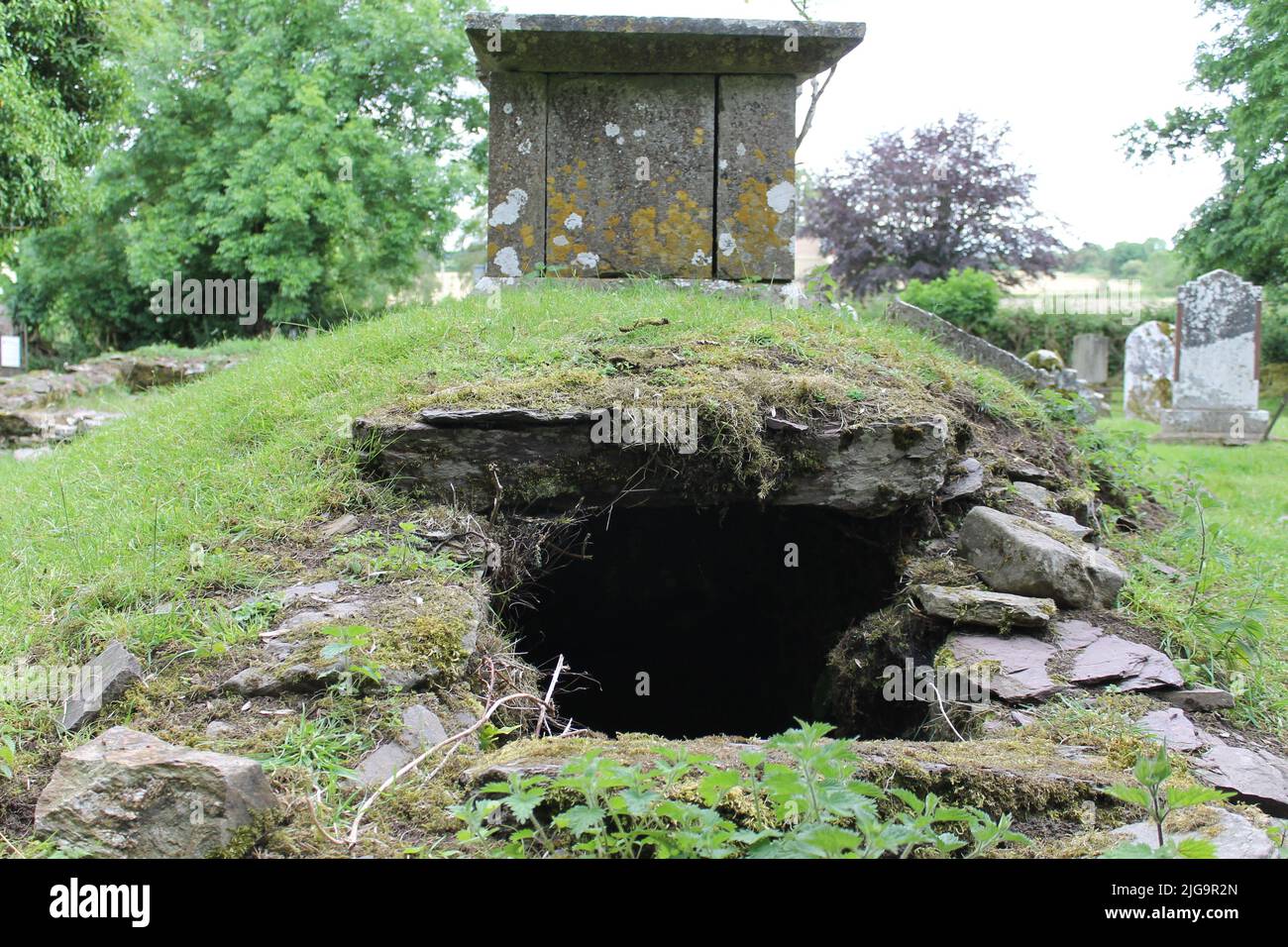 Ancien cimetière irlandais Banque D'Images