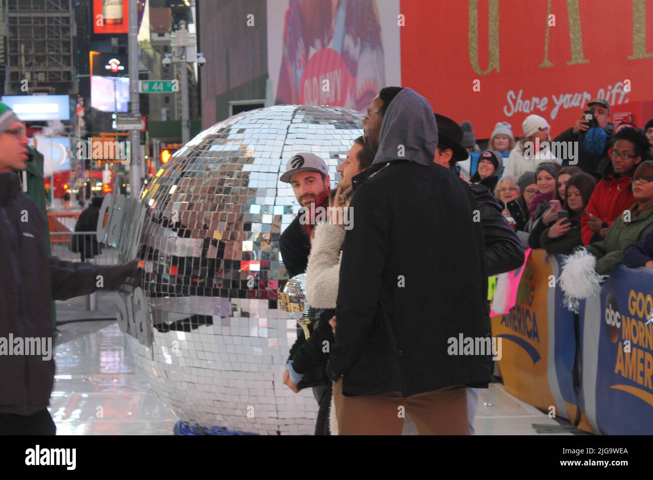 DWTS Street Performance, NYC, États-Unis Banque D'Images