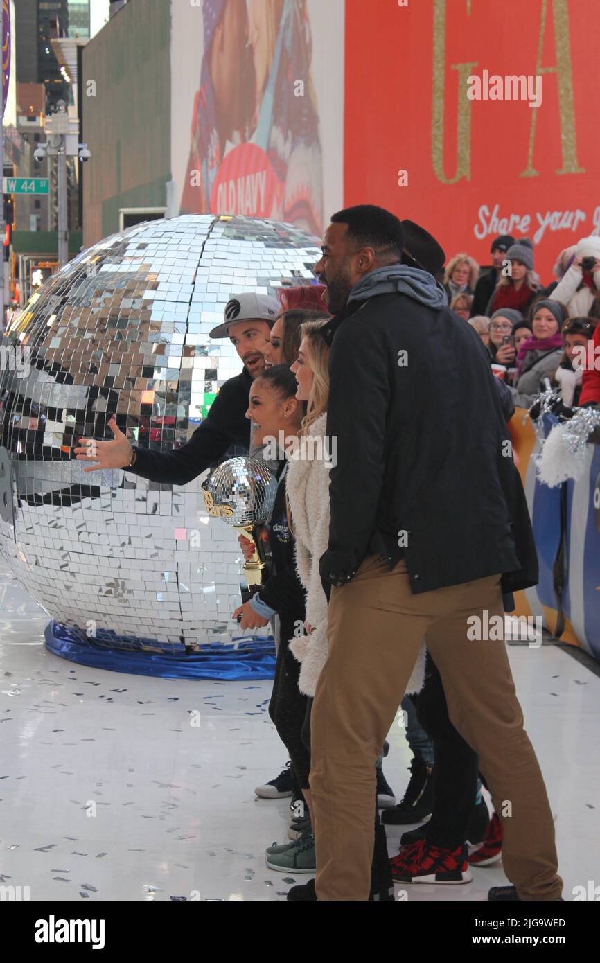 DWTS Street Performance, NYC, États-Unis Banque D'Images