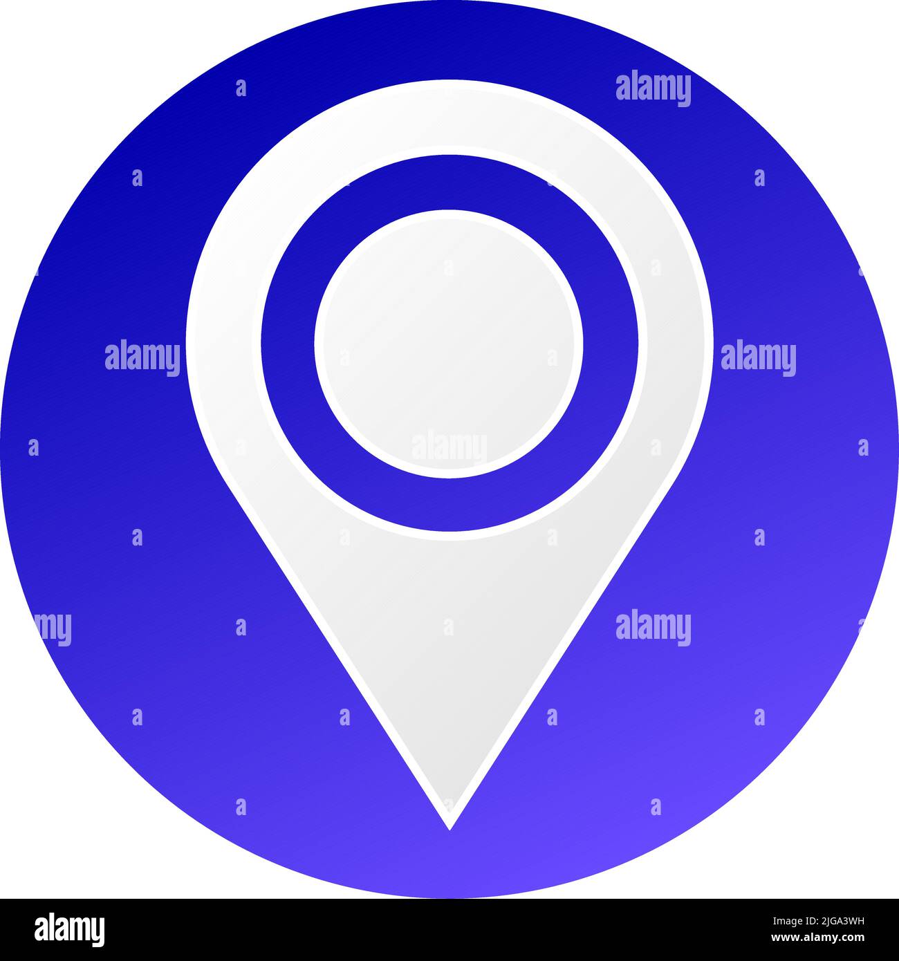 Marqueur de carte, emplacement de la broche de carte, illustration du vecteur d'icône d'adresse. Illustration vectorielle, graphiques clip-art Illustration de Vecteur