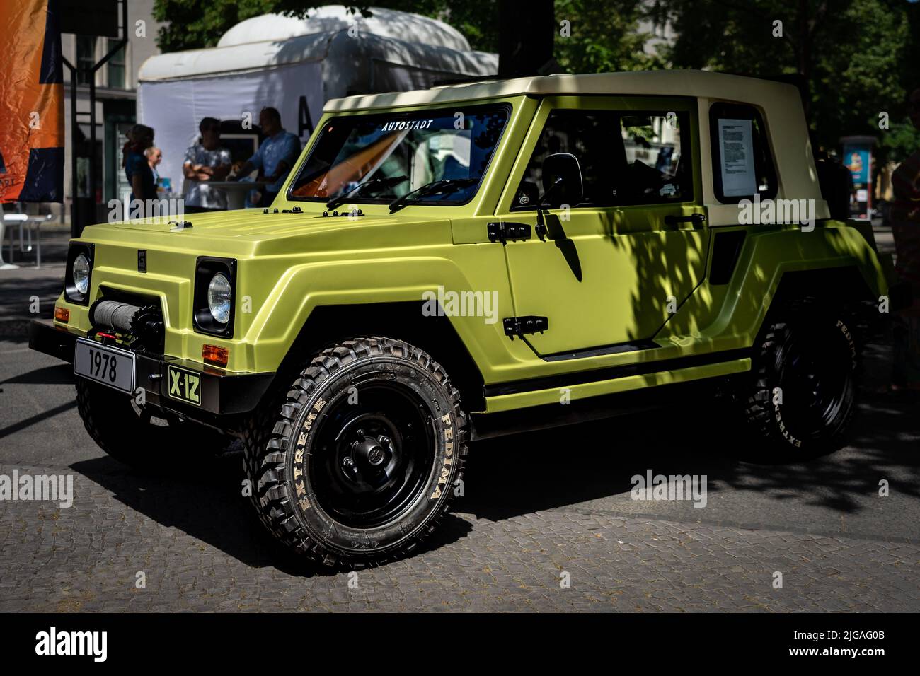 BERLIN - 18 JUIN 2022 : SUV compact Gurgel Xavante X-12, 1978. Classic Days Berlin. Banque D'Images