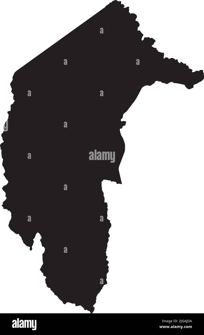 Carte noire du TERRITOIRE DE LA CAPITALE AUSTRALIENNE Illustration de Vecteur