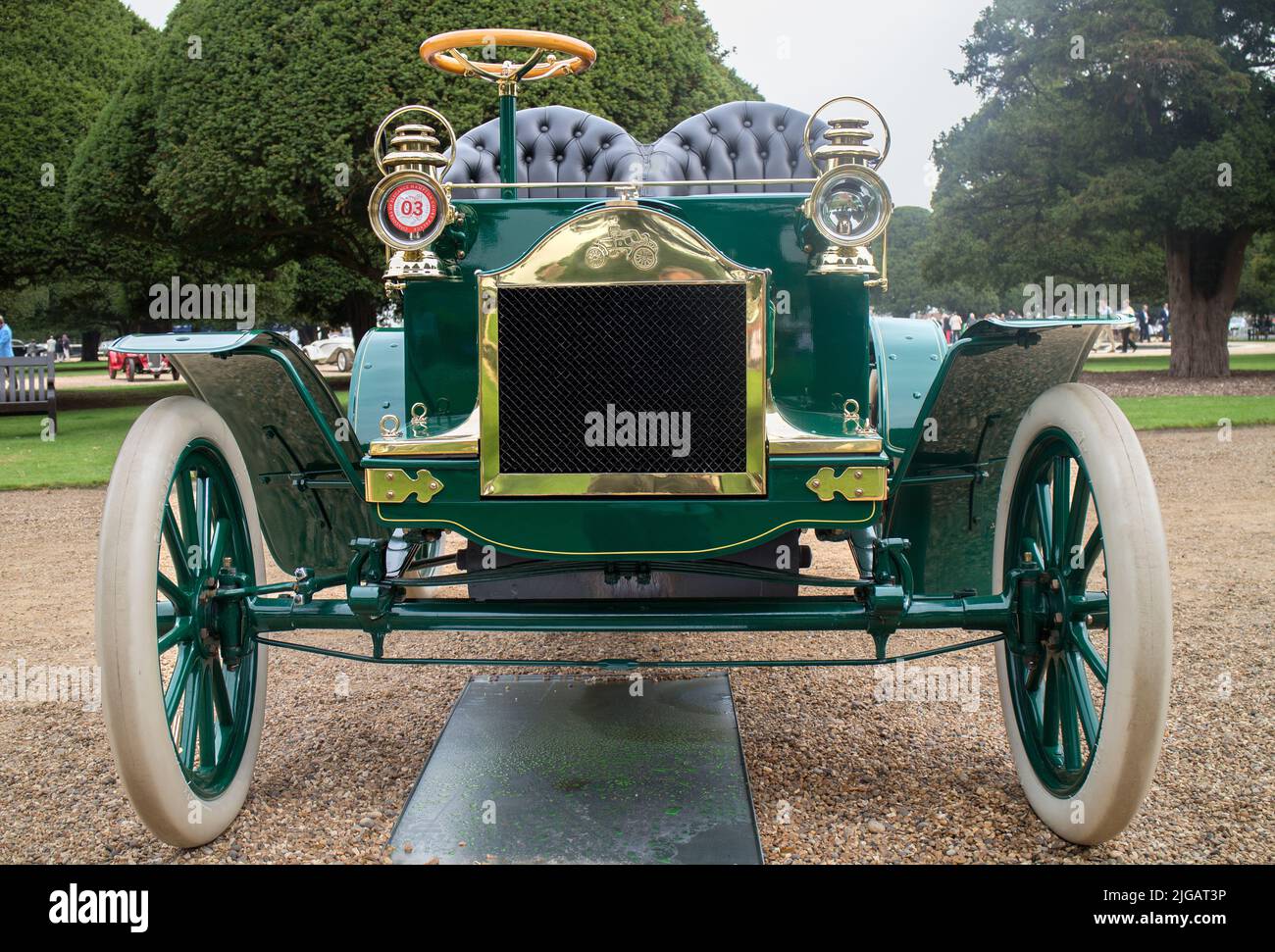 1904 Oldsmobile modèle N 'French Front' au cours de l'élégance 2014 au palais de Hampton court Banque D'Images