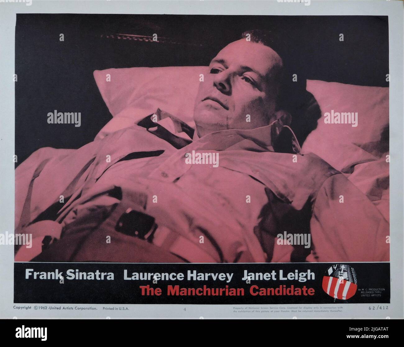 FRANK SINATRA dans LE CANDIDAT MANCHURIEN 1962 réalisateur JOHN FRANKENHEIMER roman Richard Condon M.C. Productions / United Artists Banque D'Images