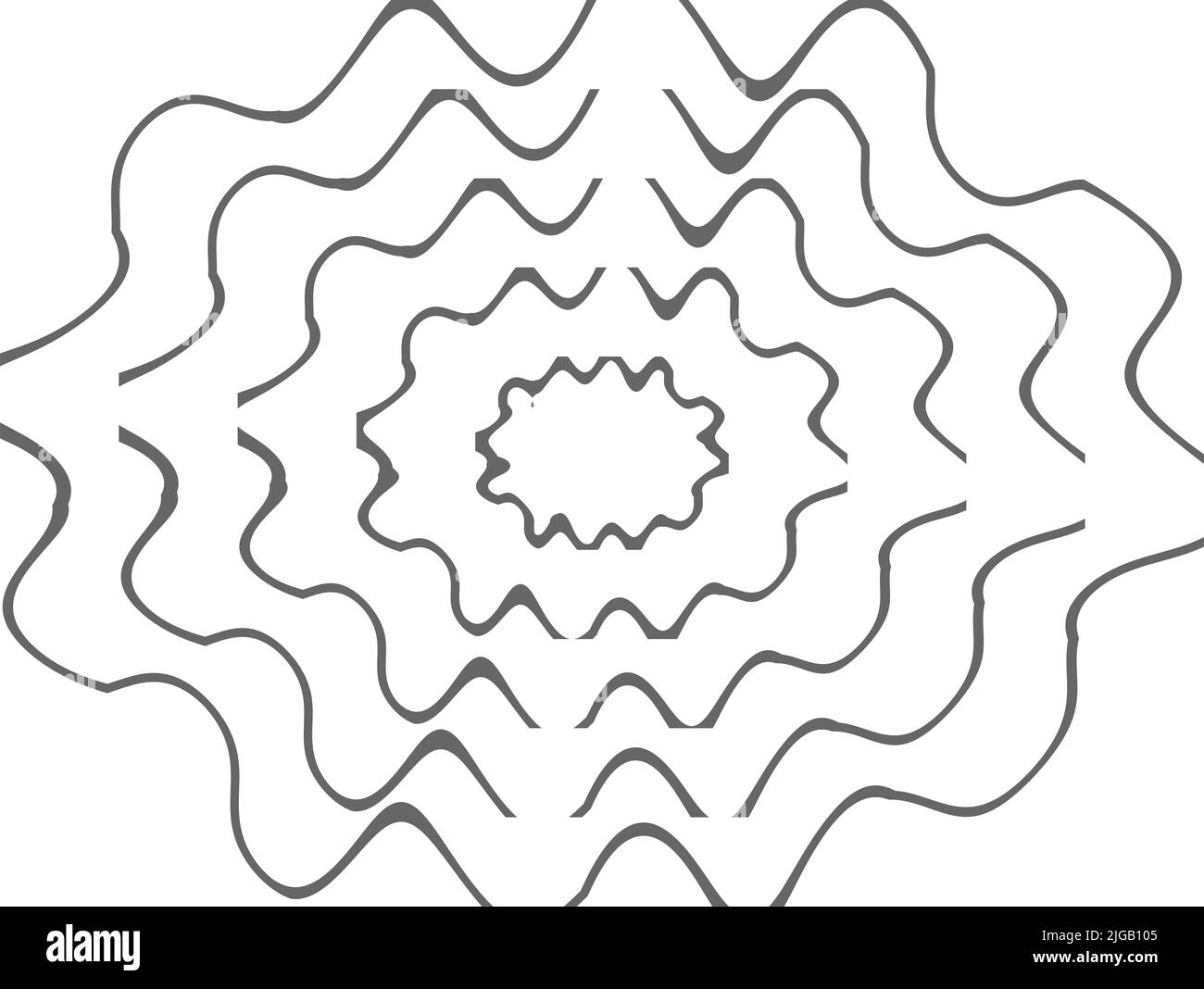 L'arrière-plan est gris abstrait concentrique toile d'araignée. Gris et blanc. Banque D'Images