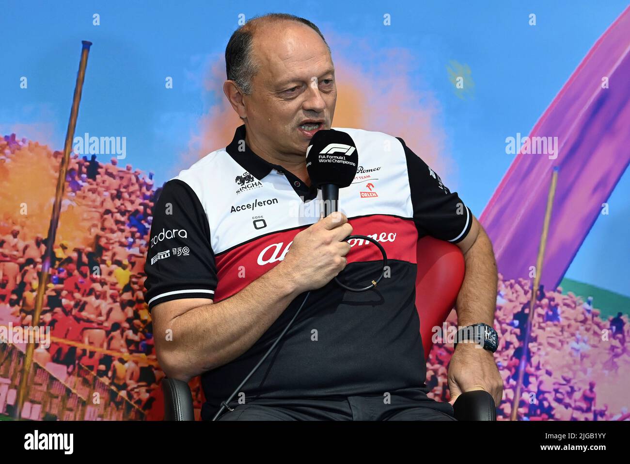 Spielberg, Autriche. 9th juillet 2022. Frédéric Vasseur (FRA, Alfa Romeo F1 Team ORLEN), Grand Prix d'Autriche F1 à l'anneau de taureaux rouges sur 9 juillet 2022 à Spielberg, Autriche. (Photo de Mark Sutton/Motorsport Images/DPPI via HIGH TWO) Credit: dpa/Alay Live News Banque D'Images