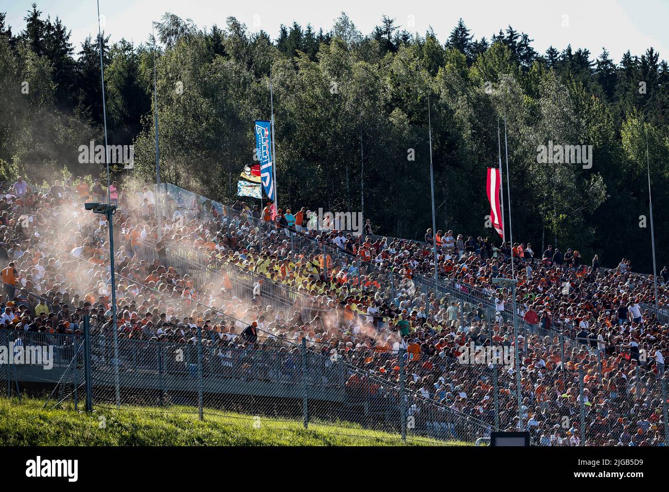 Spielberg, Autriche. 8th juillet 2022. Fans néerlandais 'Armée orange', Grand Prix d'Autriche F1 au Red Bull Ring sur 8 juillet 2022 à Spielberg, Autriche. (Photo par HIGH TWO) Credit: dpa/Alay Live News Banque D'Images