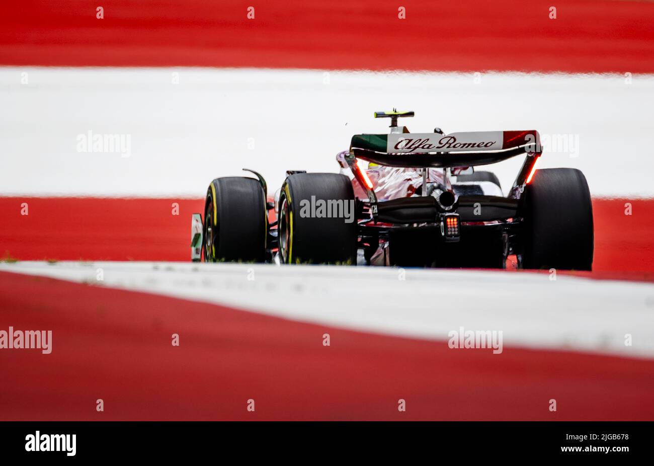 SPIELBERG - Valtteri Bottas (77) avec l'Alfa Romeo C40 pendant la pratique 2 avant le Grand Prix d'Autriche F1 à l'anneau de taureau rouge sur 9 juillet 2022 à Spielberg, Autriche. ANP SEM VAN DER WAL Banque D'Images