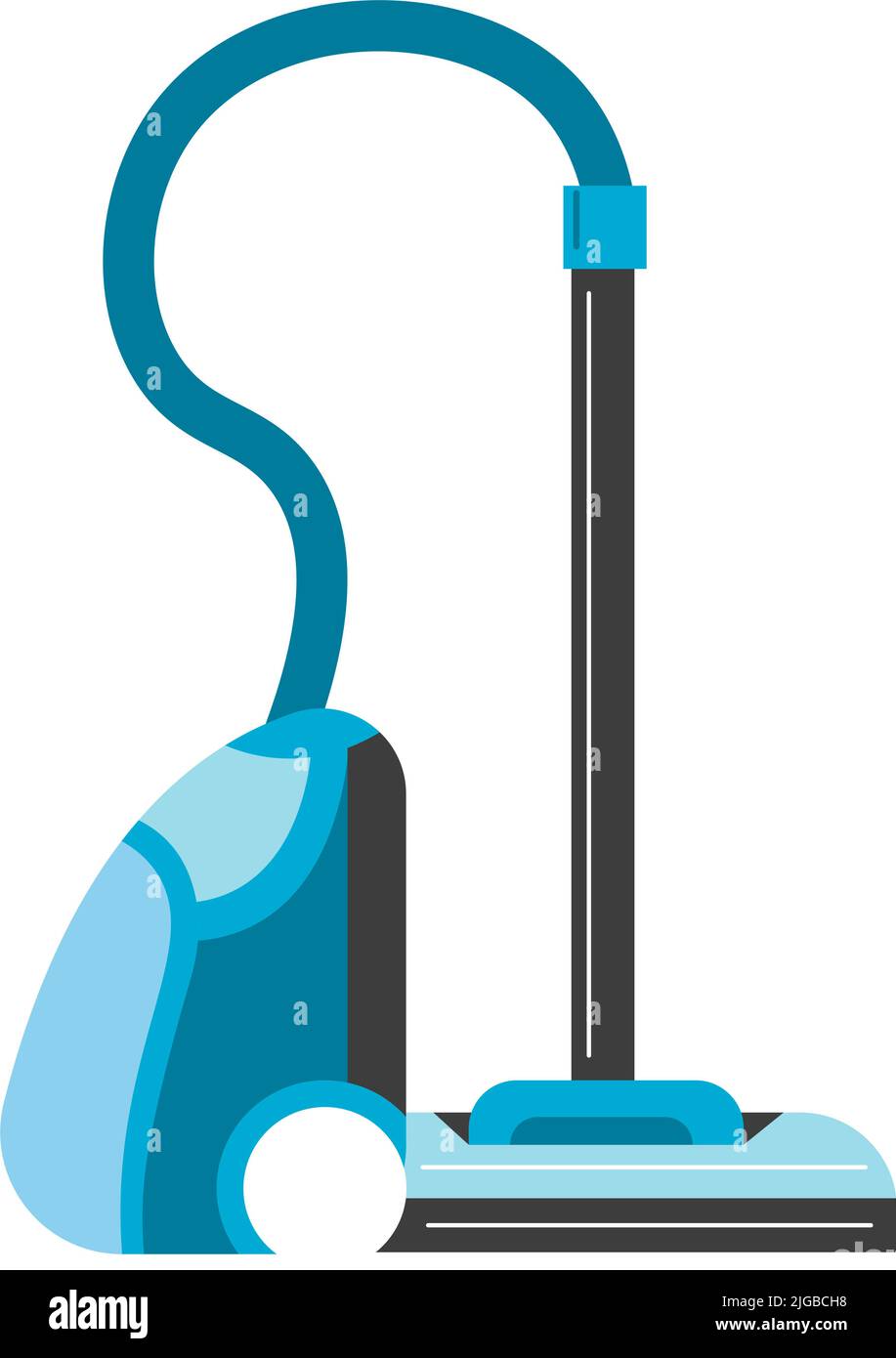 Aspirateur avec tube et appareil domestique Hoover Illustration de Vecteur