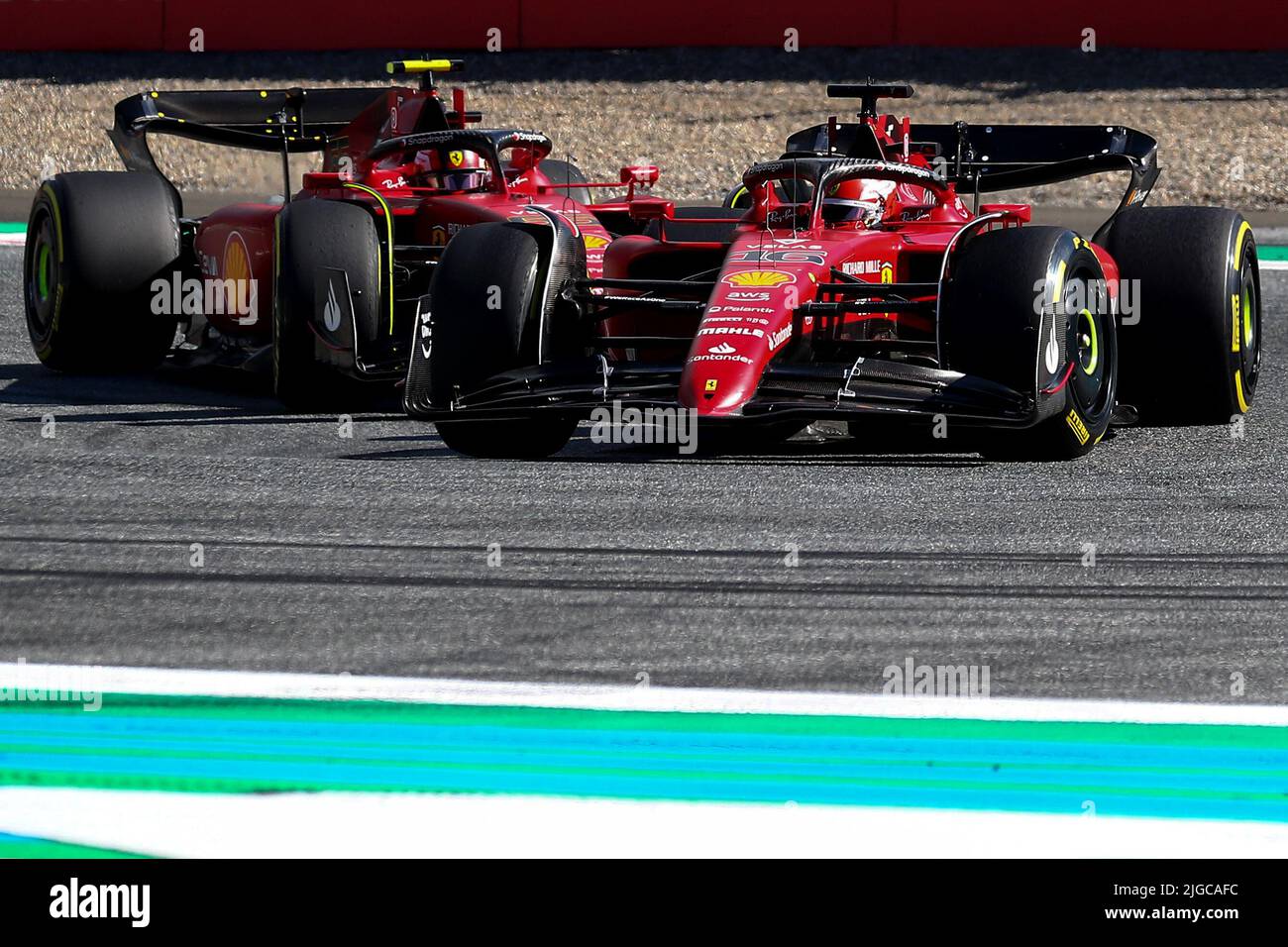 #16 Charles Leclerc, Scuderia Ferrari pendant le GP autrichien, 6-10 juillet 2022 sur le circuit Red Bull Ring, championnat du monde de Formule 1 2022,09/07/2022 photo Federico Basile/Insidefoto crédit: Insidefoto srl/Alay Live News Banque D'Images