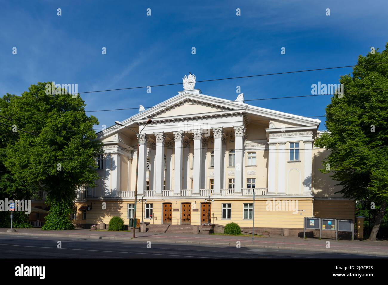 Tallinn, Estonie. Juillet 2022. Vue sur le bâtiment du centre culturel russe dans le centre-ville Banque D'Images