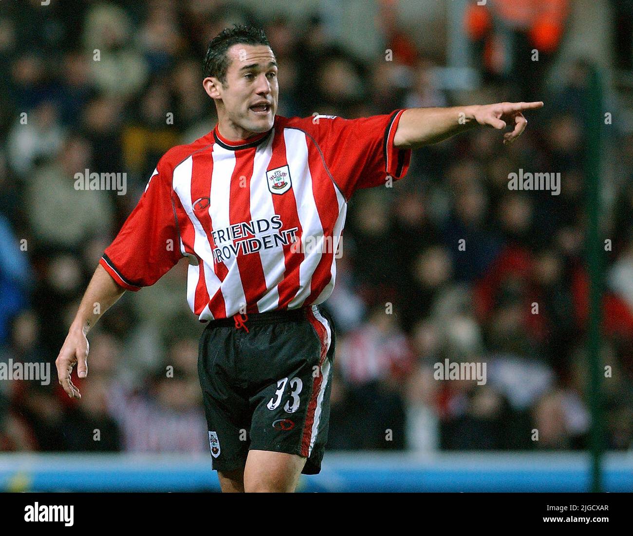 SAINTS V LEICESTER 7-01-04 PAUL TELFER PIC MIKE WALKER, 2004 Banque D'Images