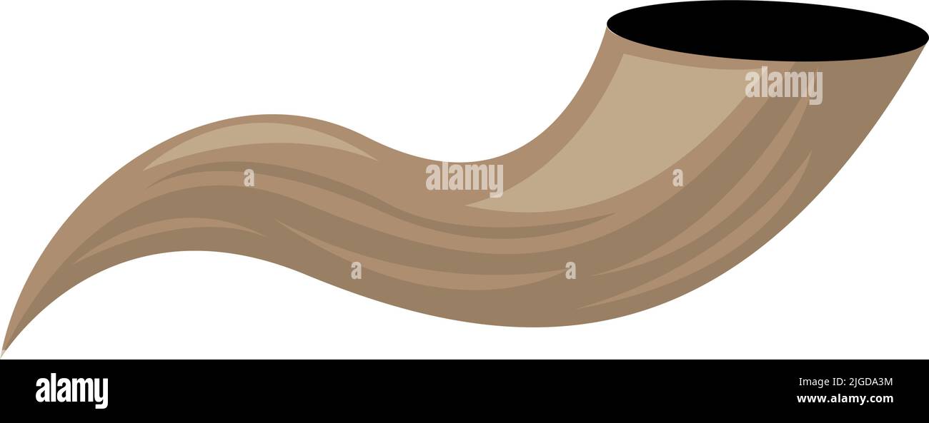 corne juive en bois Illustration de Vecteur
