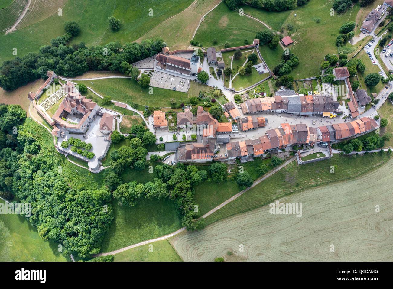 Château de Gruyères, Château de Gruyères, Gruyères, Suisse Banque D'Images