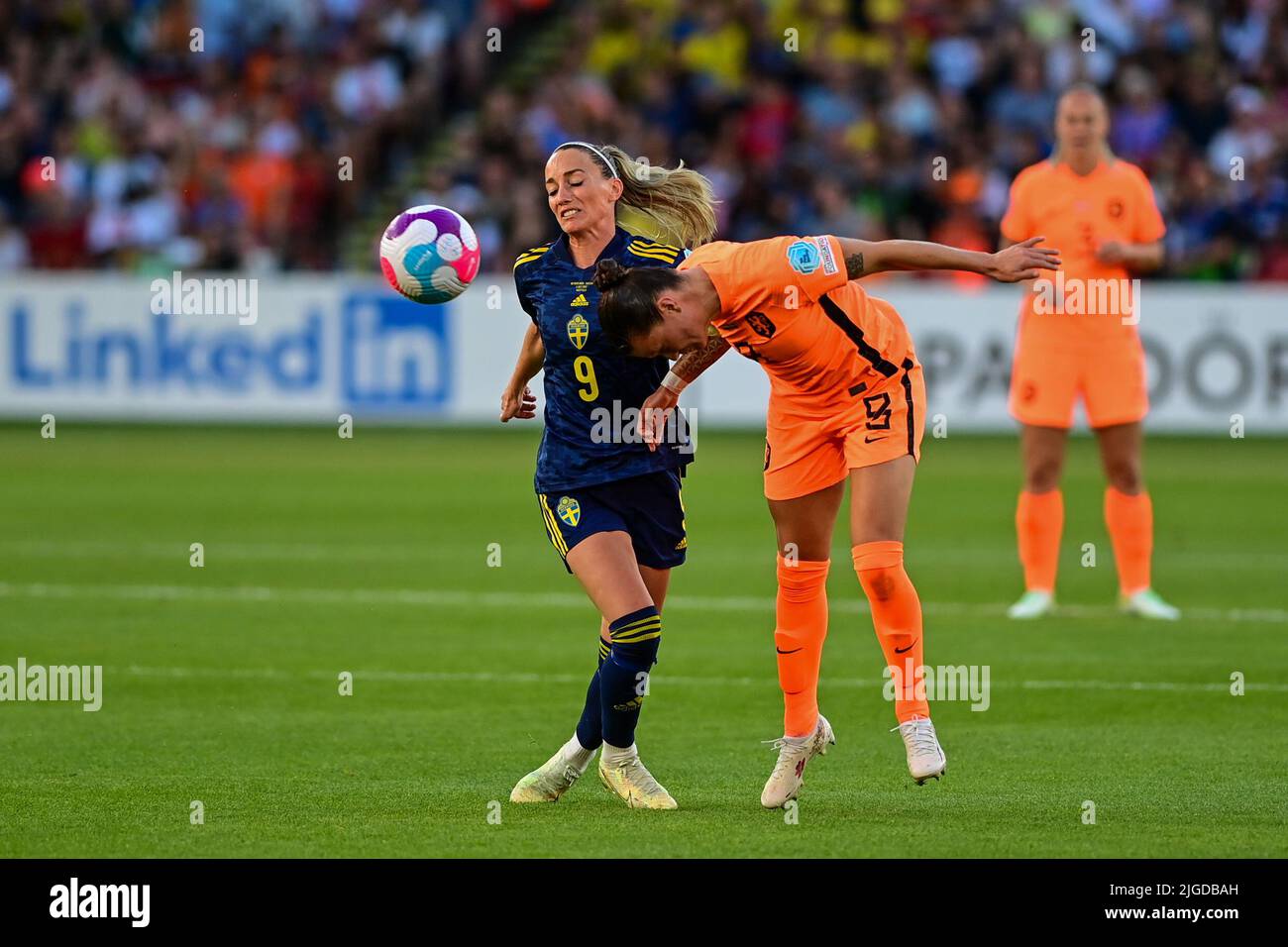 9 juillet 2022, Sheffield, Angleterre, Royaume-Uni : Sherida Spitse de  Hollande pendant le match entre la Hollande et la Suède à Bramall Lane à  Sheffield, Angleterre, match valable pour la scène de