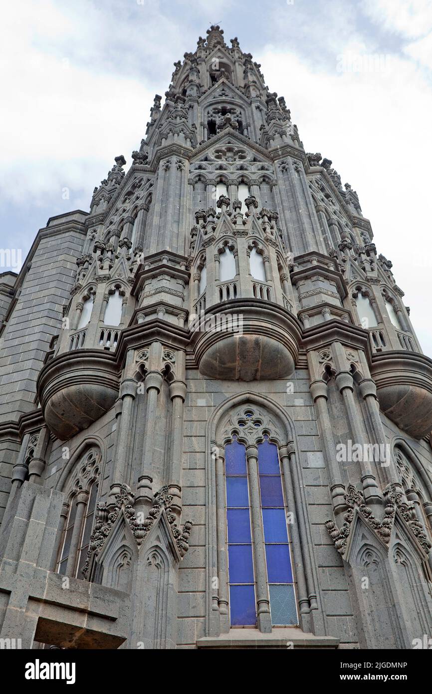 Cathédrale San Juan Bautista, monument de la ville, Arucas, Grand Canary, îles Canaries, Espagne, Europe Banque D'Images