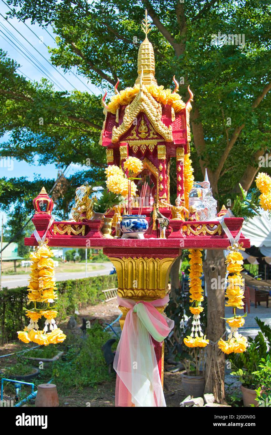 Maison Spirit dans un jardin d'une maison à LOM Sak, province de Phetchabun, Thaïlande Banque D'Images