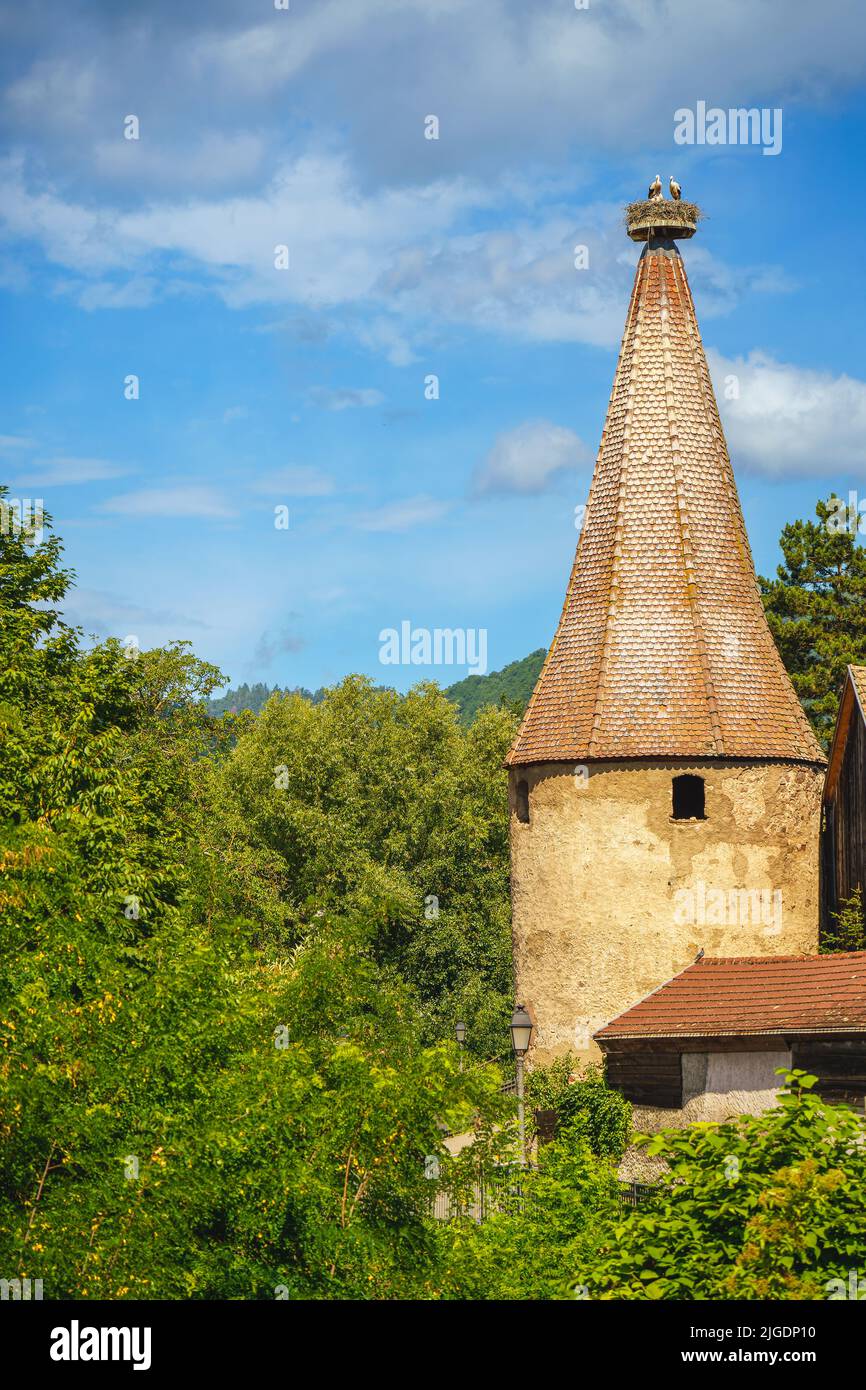 Paysage d'Alsace, France Banque D'Images