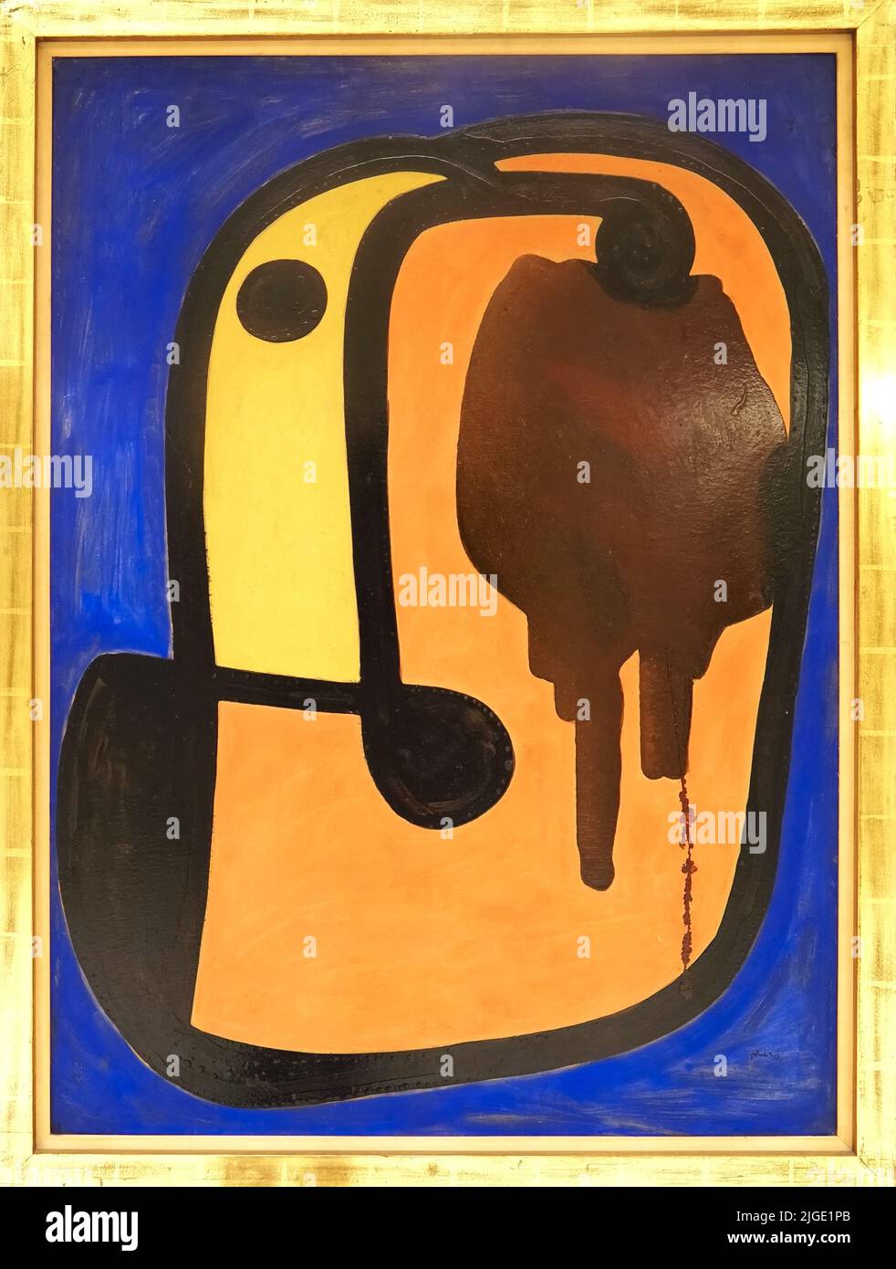 Intérieur du musée Serralves à Porto - exposition Joan Miro Banque D'Images