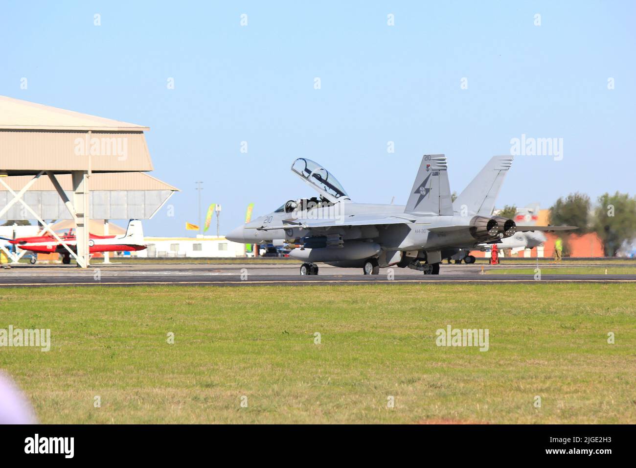 Vue de la Royal Australian Air Force McDonnell Douglas F A 18 Banque D'Images