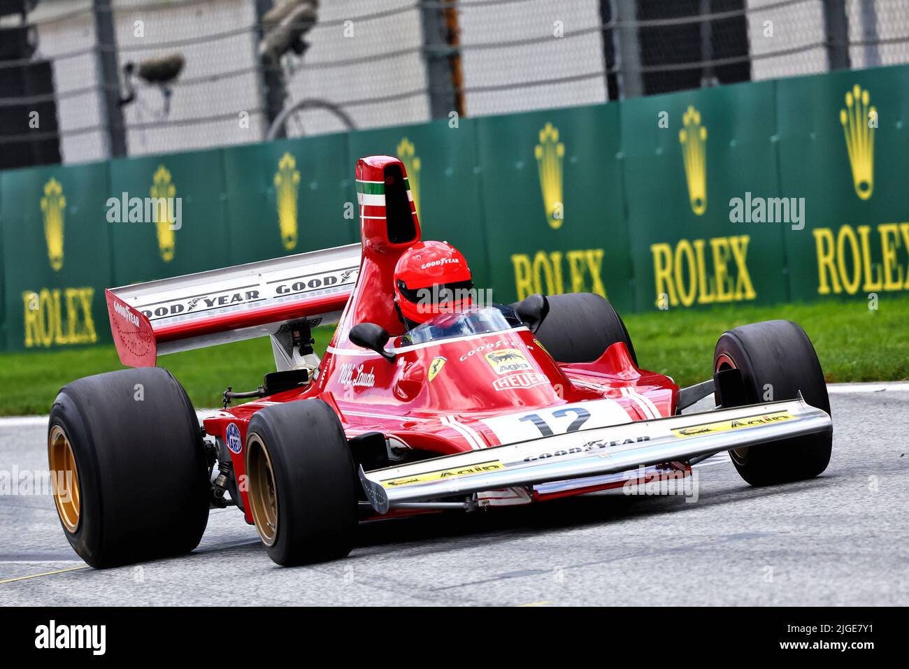 Spielberg, Autriche. 10th juillet 2022. Mathias Lauda (AUT) dans la Ferrari F312B 1974 conduite par son père Niki Lauda. 10.07.2022. Championnat du monde Formula 1, Rd 11, Grand Prix d'Autriche, Spielberg, Autriche, Jour de la course. Le crédit photo devrait se lire: XPB/Alamy Live News. Crédit : XPB Images Ltd/Alamy Live News Banque D'Images