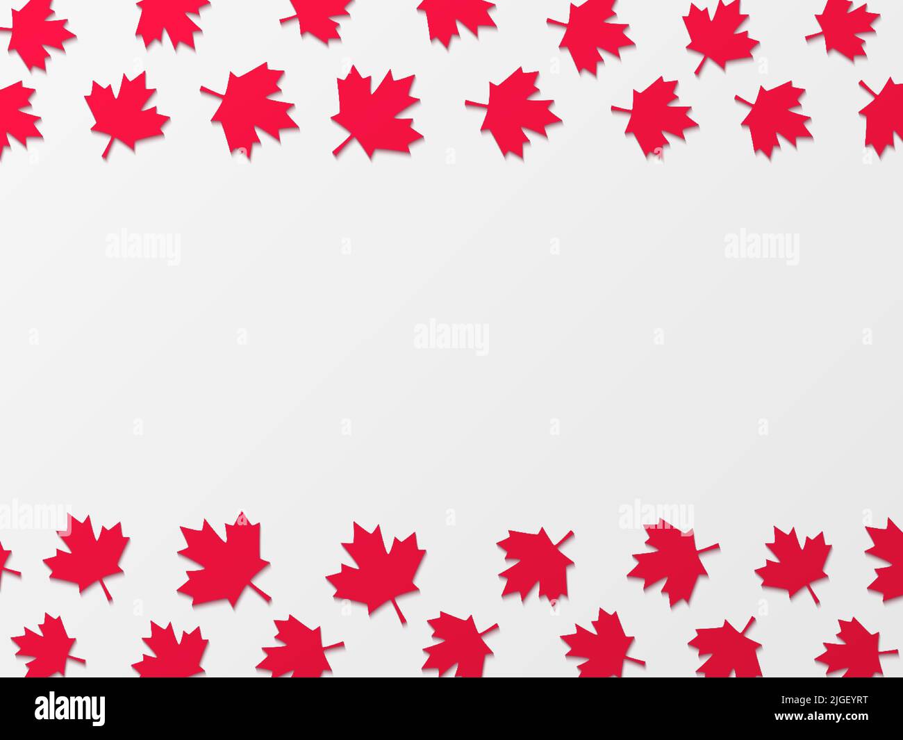 Arrière-plan vectoriel de feuilles d'érable rouge. Illustration de Vecteur