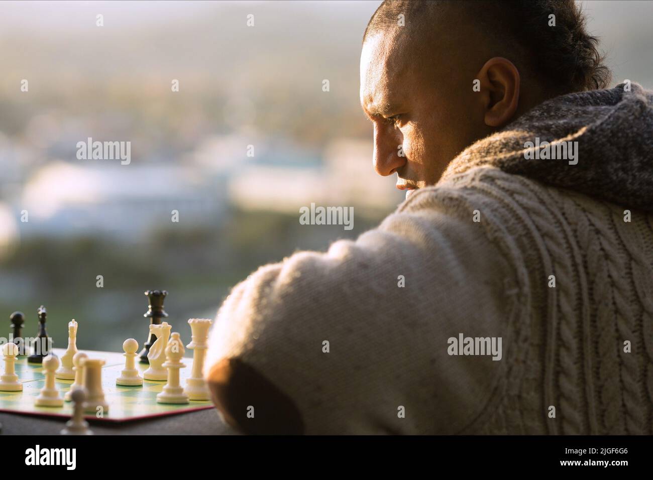 CLIFF CURTIS, LE CHEVAL SOMBRE, 2014 Banque D'Images