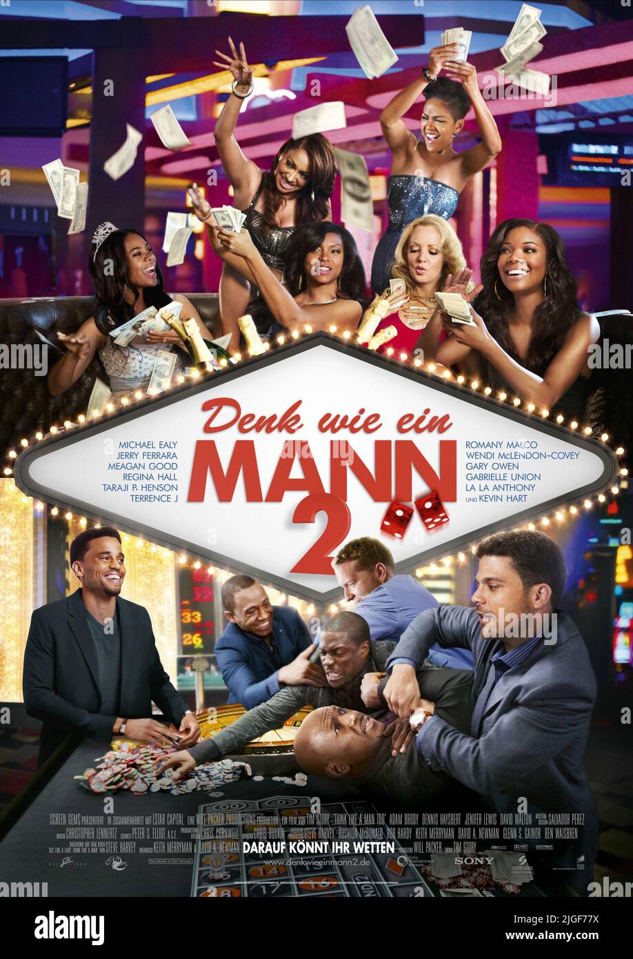 POSTER DE FILM ALLEMAND, PENSEZ COMME UN HOMME AUSSI, 2014 Banque D'Images