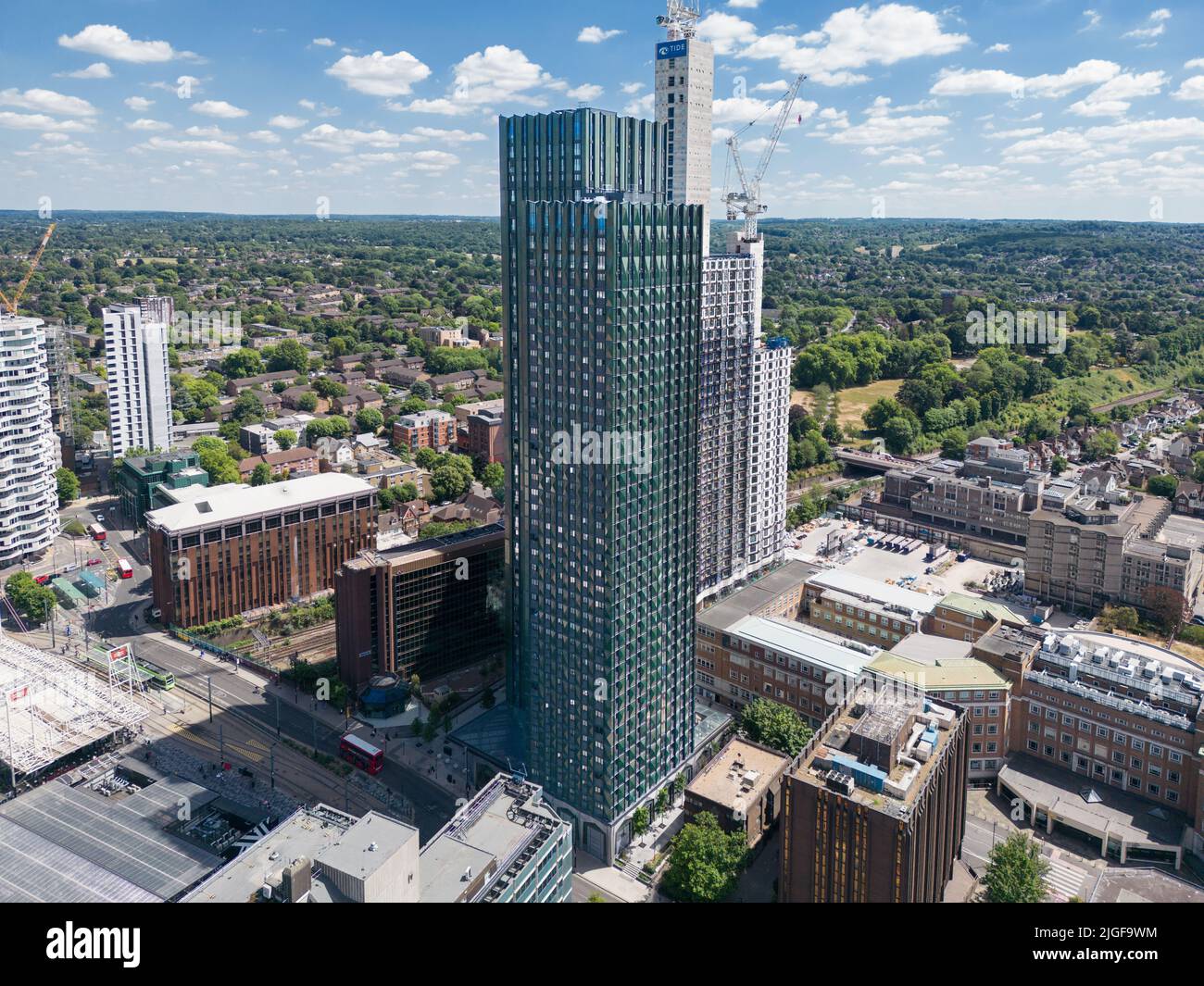 Croydon est une grande ville du sud de Londres Banque D'Images