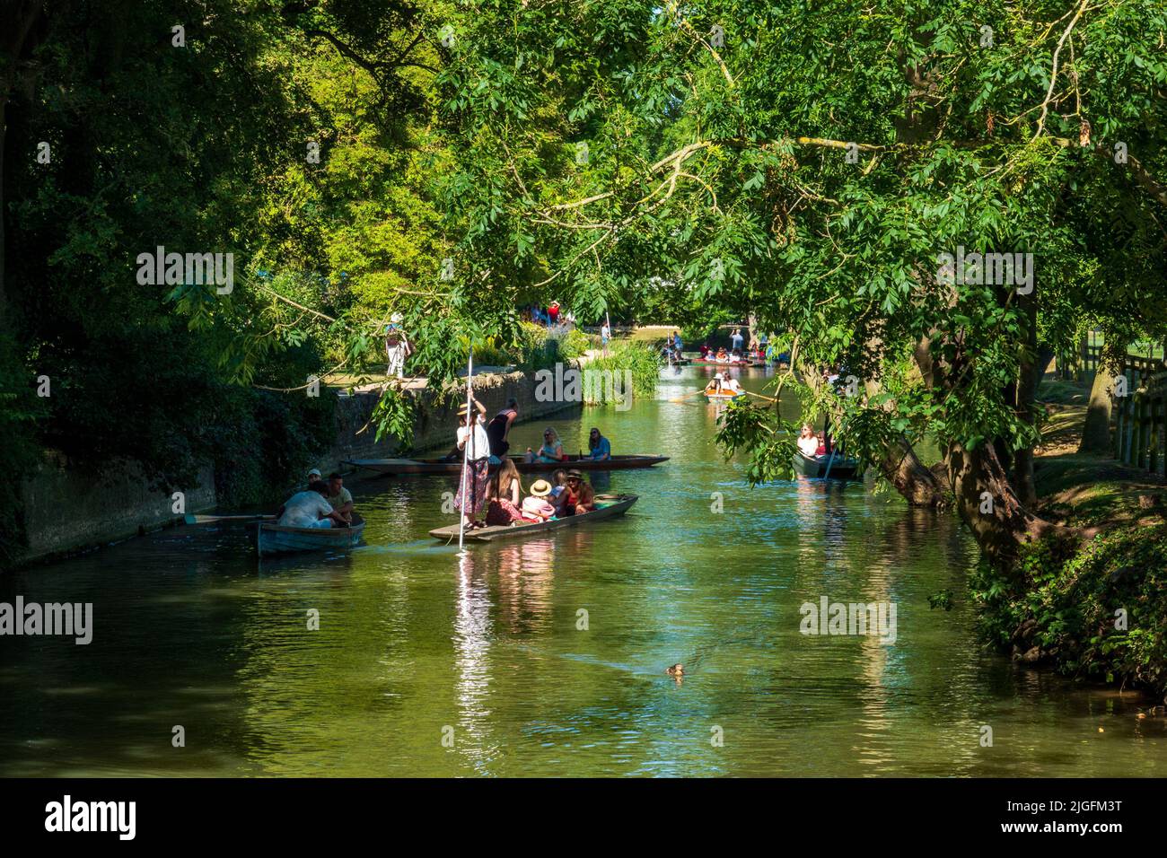 Punts River Cherwell Oxford Banque D'Images