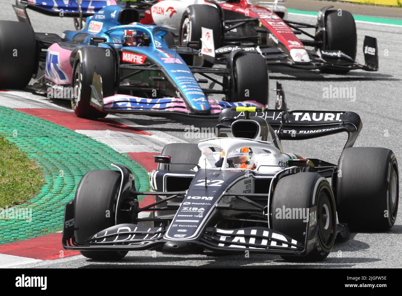 SPIELBERG, Autriche. 10th juillet 2022. #22, Yuki TSUNODA, JAP, Team Scuderia Alpha Tauri, AT02, HONDA, moteur RA620, crédit: SPP Sport Press photo. /Alamy Live News Banque D'Images