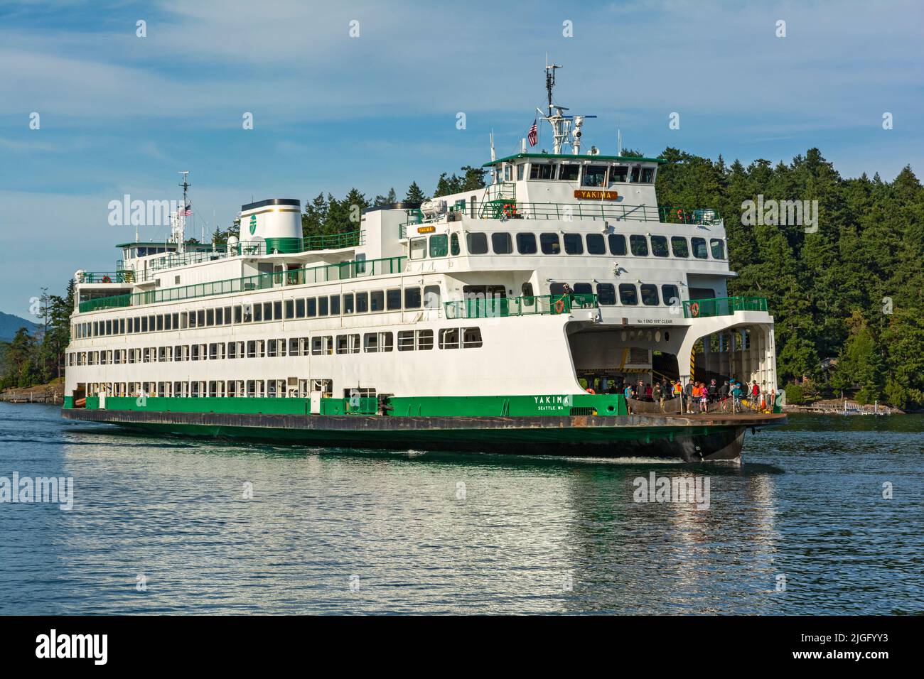 Washington, îles San Juan, Washington State Interinsulaire Ferry Banque D'Images