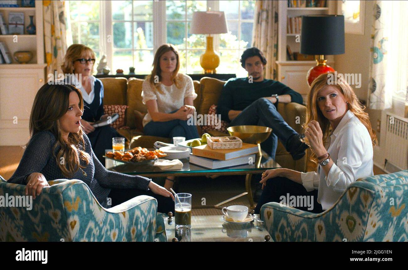 TINA FEY, Jane Fonda, KATHRYN HAHN, ADAM DRIVER, CONNIE BRITTON, c'est là que je vous laisse, 2014 Banque D'Images