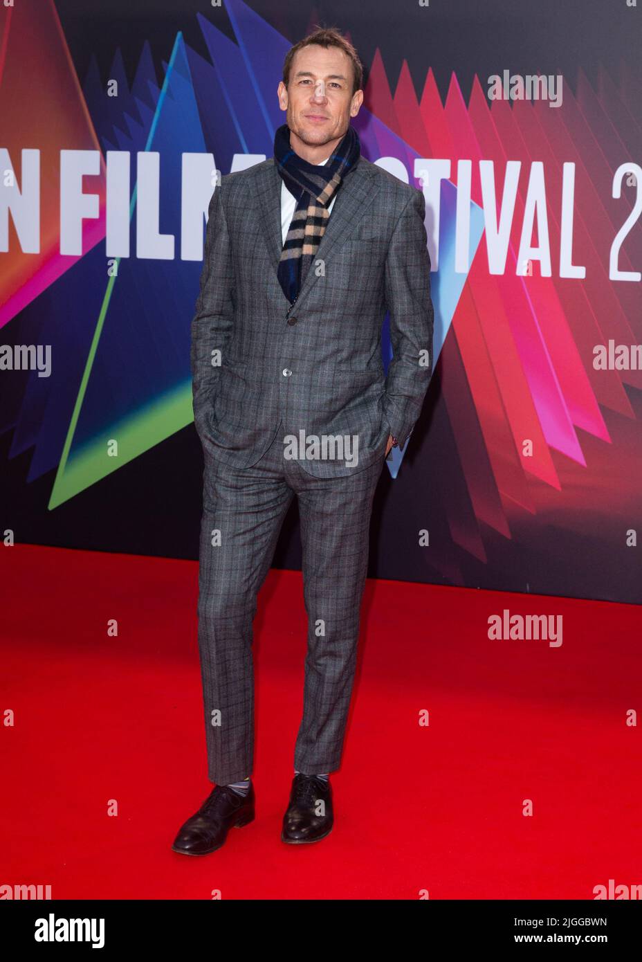 The BFI 65th London film Festival première européenne de 'Belfast' au Royal Festival Hall, Southbank - arrivées avec: Tobias Menzies où: Londres, Royaume-Uni quand: 12 oct 2021 crédit: Mario Mitsis/WENN Banque D'Images