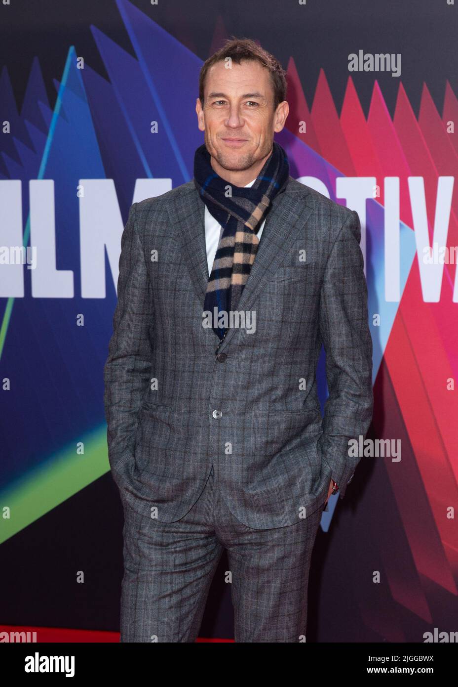 The BFI 65th London film Festival première européenne de 'Belfast' au Royal Festival Hall, Southbank - arrivées avec: Tobias Menzies où: Londres, Royaume-Uni quand: 12 oct 2021 crédit: Mario Mitsis/WENN Banque D'Images