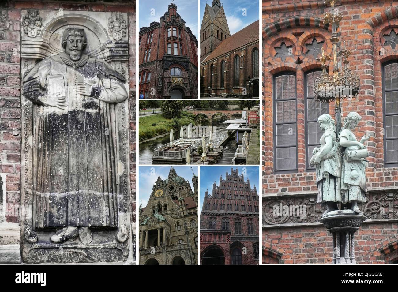 La ville allemande de Hanovre, capitale de la Basse-Saxe, une belle ville à découvrir, la combinaison parfaite de l'art et de la culture Banque D'Images