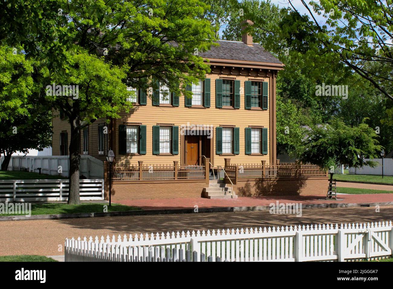 Demeure d'Abraham Lincoln, le président des États-Unis en 16th. C'est la première maison appartenant à Abraham Lincoln et est situé à Springfield, Illinois Banque D'Images