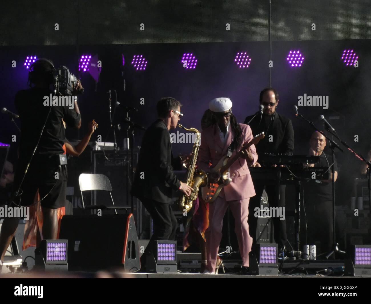 Londres Angleterre Royaume-Uni 10th juillet 2022 Nile Rodgers et performance chic au British Summer Time Music Festival crédit: Le stock de glamour/Alamy Live News Banque D'Images