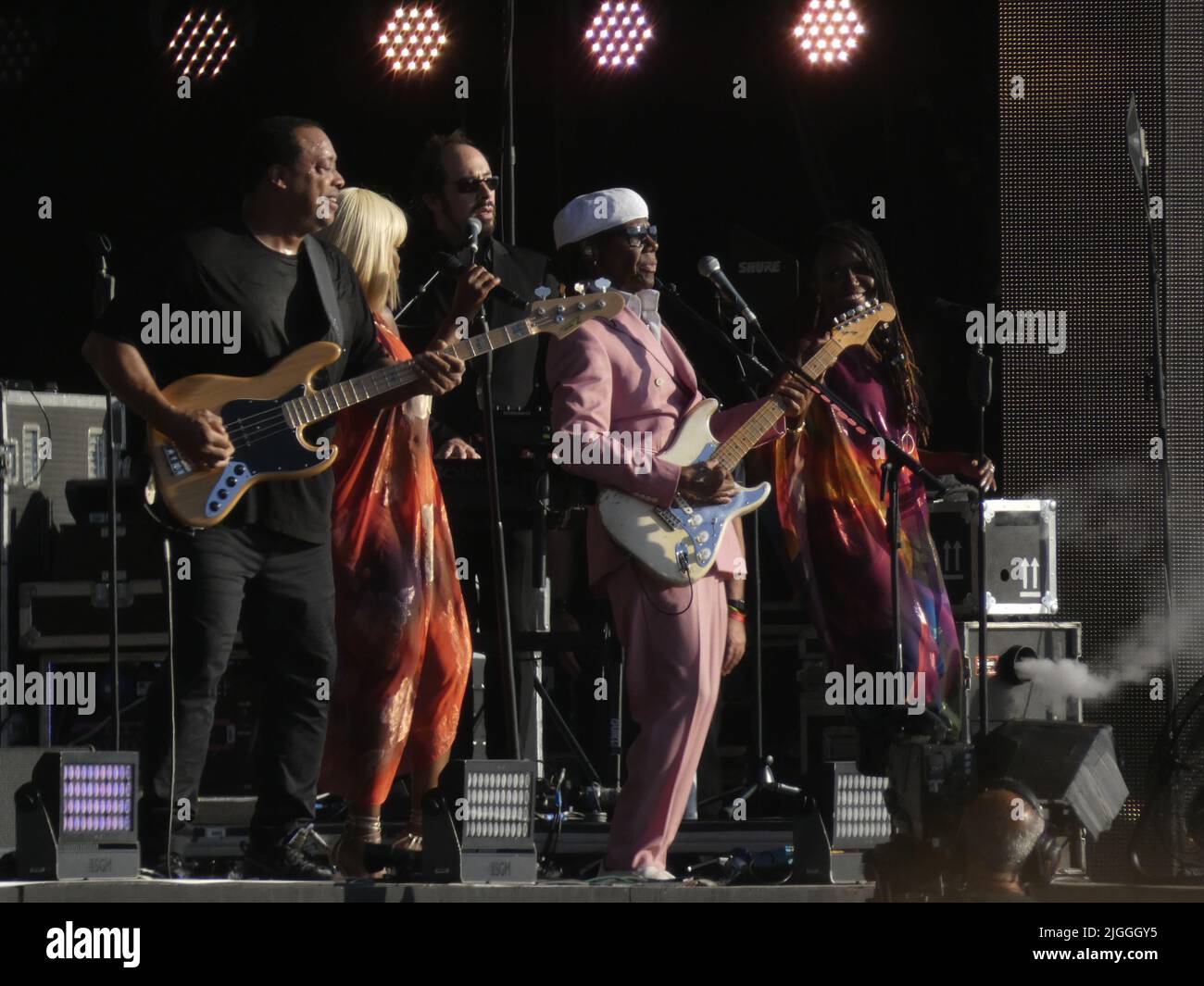 Londres Angleterre Royaume-Uni 10th juillet 2022 Nile Rodgers et performance chic au British Summer Time Music Festival crédit: Le stock de glamour/Alamy Live News Banque D'Images