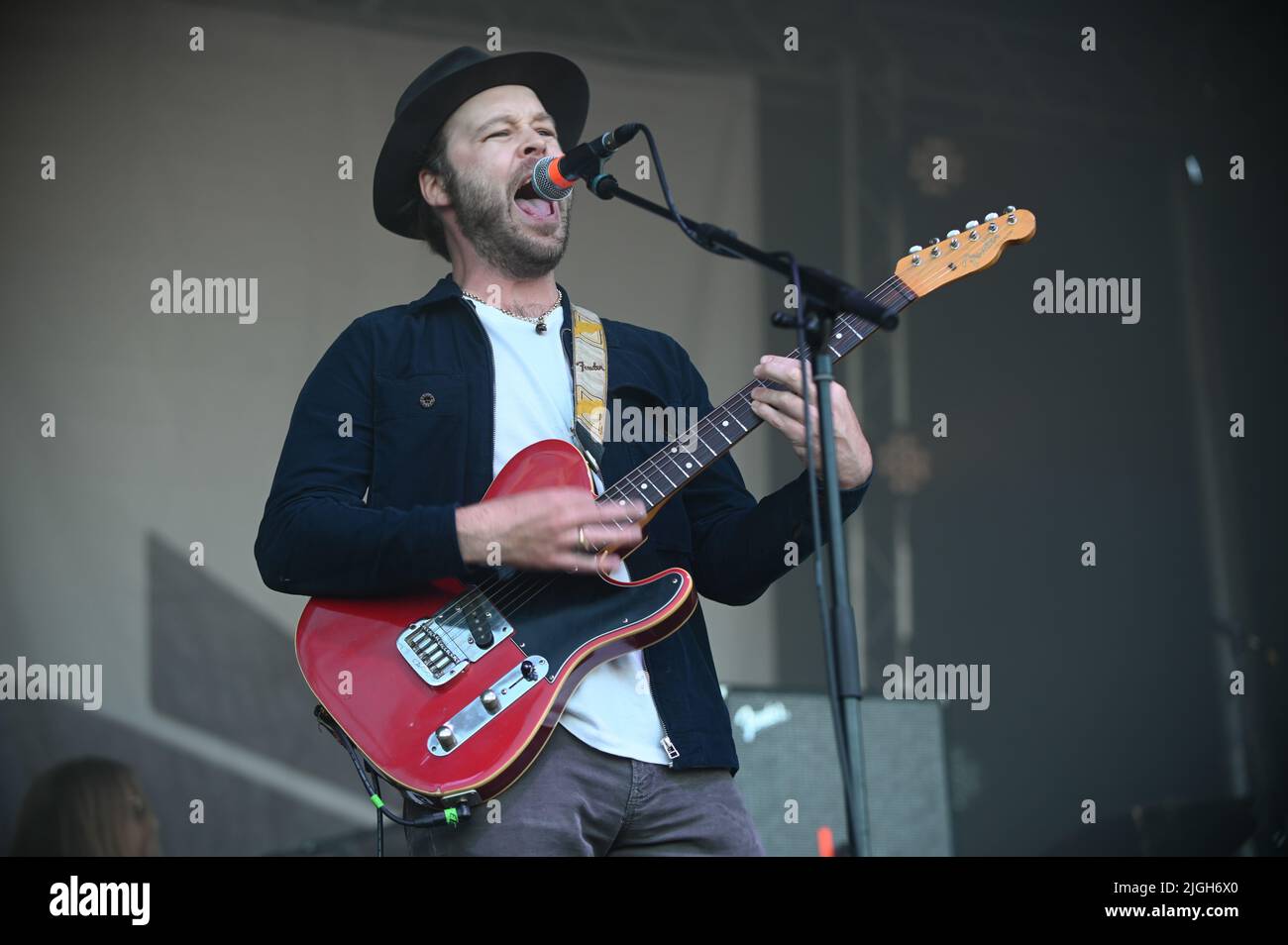 9 juillet 2022, Doncaster, Yorkshire du Sud, U.K: The Coral Performing at Askern Music Festival, Royaume-Uni , 09.07.2022 (Credit image: © Robin Burns/ZUMA Press Wire) Banque D'Images