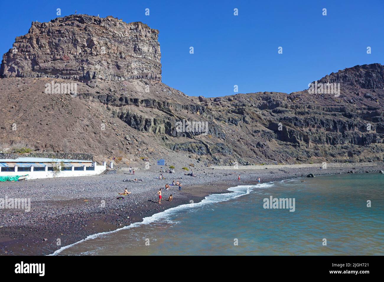 Plage de Puerto de las Nieves, Agaete, Grand Canarie, Iles Canaries, Espagne, Europe Banque D'Images